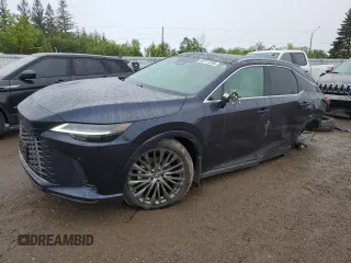 2025 Lexus RX 350 with VIN 2T2BAMCA6SC096321, listed as a Copart auction lot 58717335 with 1,086 mi miles and Salvage title. Bid and sale history available at DreamBid. Image 1.