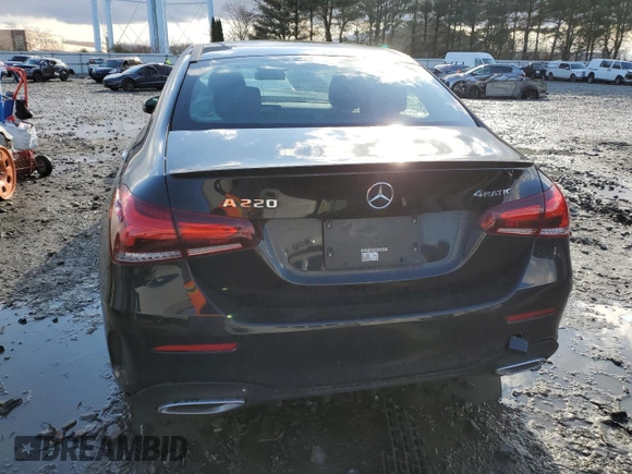2020 Mercedes-Benz A 220 with VIN W1K3G4FB8LJ236571, listed as a Copart auction lot 81240784 with Not Provided miles and Salvage Title. Bid and sale history available at DreamBid. Image 6.
