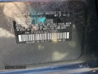 2012 Subaru Impreza Special Sports Limited with VIN JF1GPAU61CH238045, listed as a Copart auction lot 47095165 with 162,929 mi miles and Salvage title. Bid and sale history available at DreamBid. Image 12.