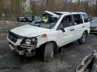 2005 Honda Pilot EX-L with RES with VIN 5FNYF186X5B004548, listed as a Copart auction lot 51762255 with 0 mi miles and Salvage Title. Bid and sale history available at carsss.com. Image 1.