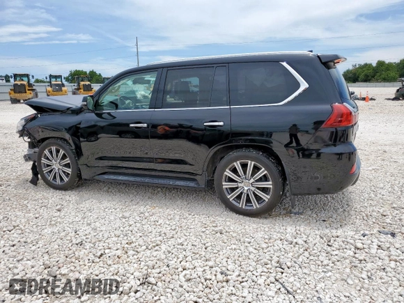 2017 Lexus LX 570 with VIN JTJHY7AX1H4227084, listed as a Copart auction lot 60571775 with 118,085 mi miles and Salvage title. Bid and sale history available at DreamBid. Image 2.