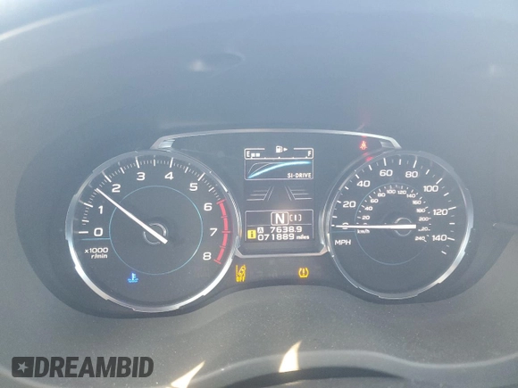 2017 Subaru Forester Touring with VIN JF2SJGWC5HH482107, listed as a Copart auction lot 60975725 with 71,889 mi miles and Salvage title. Bid and sale history available at DreamBid. Image 9.