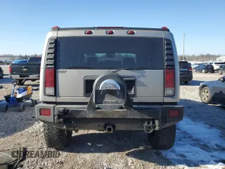 2005 Hummer H2 SUV with VIN 5GRGN23U55H128736, listed as a Copart auction lot 41780105 with 185,193 mi miles and Salvage Title. Bid and sale history available at carsss.com. Image 6.