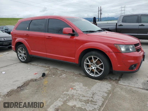 2018 Dodge Journey GT with VIN 3C4PDCEG1JT473257, listed as a Copart auction lot 58973915 with 166,172 mi miles and Salvage title. Bid and sale history available at DreamBid. Image 4.