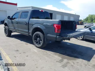 2017 Ford F-150 XL with VIN 1FTEW1EG6HFA29107, listed as a IAAI auction lot 42375043 with 58,186 mi miles and . Bid and sale history available at DreamBid. Image 3.