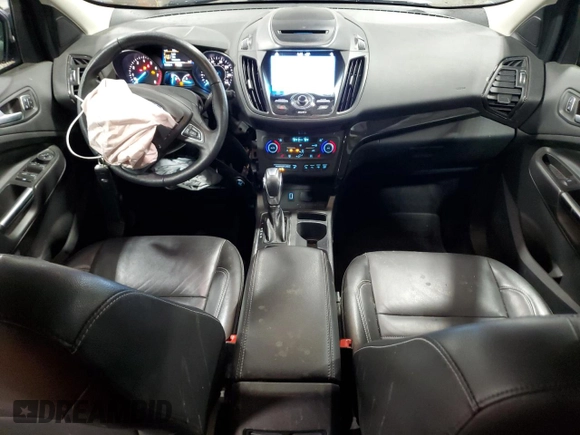 2018 Ford Escape Titanium with VIN 1FMCU9J98JUD07828, listed as a Copart auction lot 59053375 with 101,218 mi miles and Salvage title. Bid and sale history available at DreamBid. Image 8.
