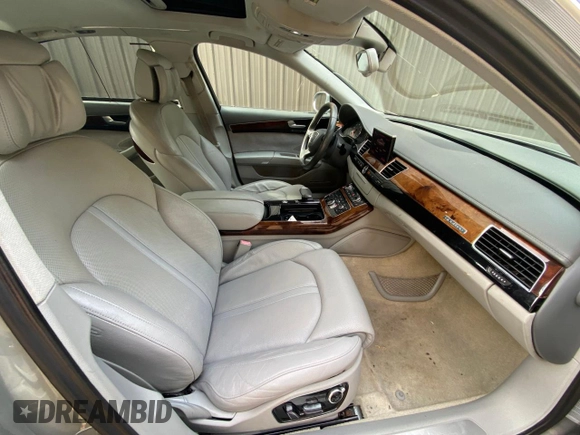 2011 Audi A8 with VIN WAURVAFD7BN018734, listed as a Copart auction lot 63735055 with 79,694 mi miles and Clean title. Bid and sale history available at DreamBid. Image 5.