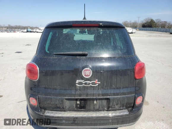 2017 FIAT 500L Lounge with VIN ZFBCFACH9HZ039487, listed as a Copart auction lot 47660685 with 101,074 mi miles and Salvage Title. Bid and sale history available at DreamBid. Image 6.