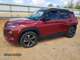 2021 Chevrolet TrailBlazer RS with VIN KL79MUSL3MB145129, listed as a Copart auction lot 52358845 with 54,641 mi miles and Salvage Title. Bid and sale history available at carsss.com. Image 1.