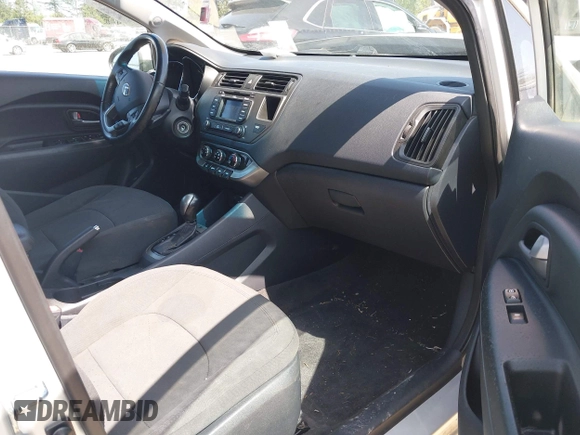 2014 Kia Rio SX with VIN KNADN5A31E6353714, listed as a IAAI auction lot 42127657 with 117,544 mi miles. Bid and sale history available at carsss.com. Image 5.