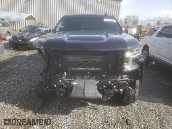 2021 Chevrolet Silverado 1500 LTZ with VIN 3GCUYGET0MG338974, listed as a Copart auction lot 47618705 with 87,076 mi miles and Salvage Title. Bid and sale history available at DreamBid. Image 5.