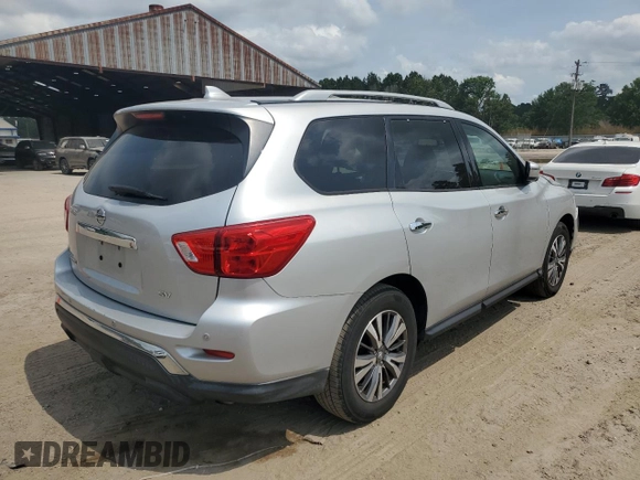 2019 Nissan Pathfinder SV with VIN 5N1DR2MN0KC612527, listed as a Copart auction lot 57210715 with 114,591 mi miles and Salvage title. Bid and sale history available at DreamBid. Image 3.