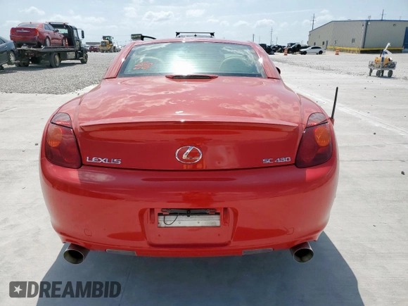 2003 Lexus SC 430 z VIN JTHFN48Y930045194, wystawiony jako Copart lot #61288265 z przebiegiem 169 010 mil mil oraz Czysty tytuł • Clean title. Historia ofert i sprzedaży dostępna na DreamBid. Obrazek 6.