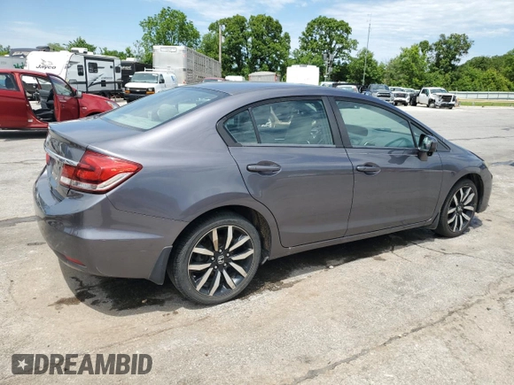 2015 Honda Civic EX-L z VIN 2HGFB2F92FH505016, wystawiony jako Copart lot #58064895 z przebiegiem 190 443 mil mil oraz Szkoda całkowita • Salvage title. Historia ofert i sprzedaży dostępna na DreamBid. Obrazek 3.
