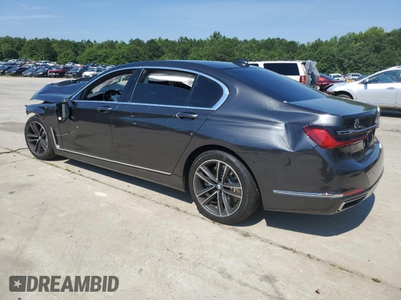 2020 BMW 7 Series 750i xDrive with VIN WBA7U2C01LGJ59354, listed as a Copart auction lot 58669874 with 0 mi miles and Salvage Title. Bid and sale history available at carsss.com. Image 2.