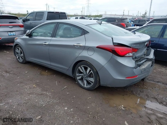 2014 Hyundai Elantra SE with VIN KMHDH4AE7EU159265, listed as a IAAI auction lot 42026041 with 196,616 mi miles. Bid and sale history available at carsss.com. Image 3.