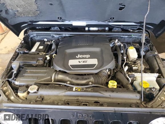 2017 Jeep Wrangler Unlimited Sahara with VIN 1C4HJWEG9HL639562, listed as a Copart auction lot 55074445 with 112,225 mi miles and Salvage title. Bid and sale history available at DreamBid. Image 12.