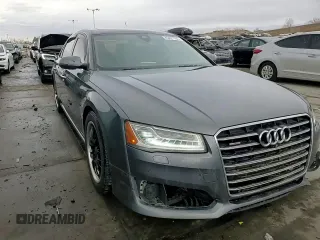 2016 Audi A8 Sport with VIN WAU43AFD1GN019272, listed as a Copart auction lot 45427105 with 91,341 mi miles and Salvage title. Bid and sale history available at DreamBid. Image 13.
