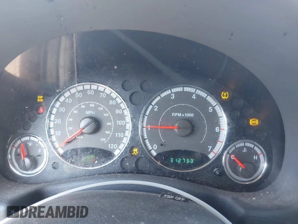 2007 Jeep Liberty Limited z VIN 1J4GL58K57W651814, wystawiony jako IAAI lot #41699842 z przebiegiem 312 733 mil mil oraz . Historia ofert i sprzedaży dostępna na DreamBid. Obrazek 7.