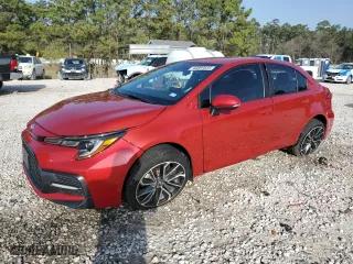 2020 Toyota Corolla SE with VIN 5YFS4RCE8LP047201, listed as a Copart auction lot 48869035 with 147,550 mi miles and Salvage Title. Bid and sale history available at carsss.com. Image 1.