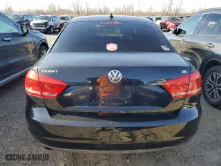 2012 Volkswagen Passat SE with VIN 1VWBH7A33CC008015, listed as a Copart auction lot 84952004 with 195,051 mi miles and Salvage Title. Bid and sale history available at carsss.com. Image 6.