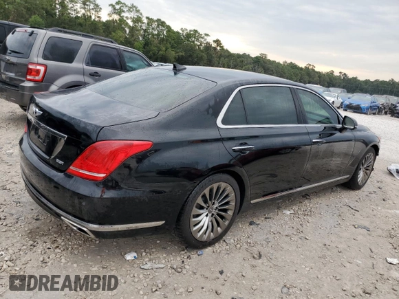 2017 Genesis G90 Premium z VIN KMHG34JA8HU025071, wystawiony jako Copart lot #62112804 z przebiegiem 70 885 mil mil oraz Szkoda całkowita • Salvage title. Historia ofert i sprzedaży dostępna na DreamBid. Obrazek 3.
