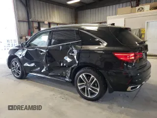 2017 Acura MDX Sport Hybrid w/Advance Pkg with VIN 5FRYD7H76HB000677, listed as a Copart auction lot 70718164 with 51,724 mi miles and Salvage Title. Bid and sale history available at carsss.com. Image 2.
