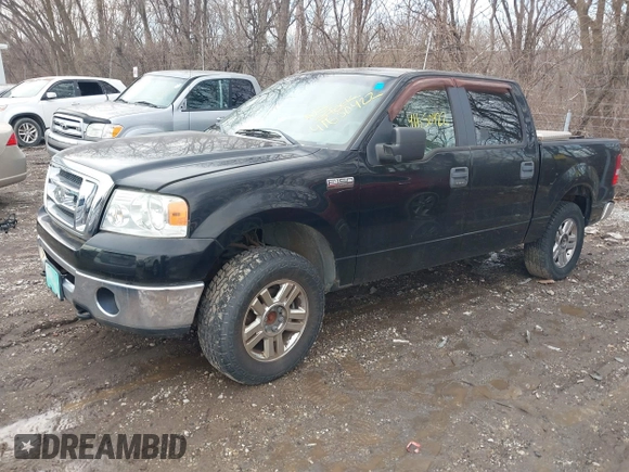 2008 Ford F-150 XLT with VIN 1FTPW14V08FA07290, listed as a IAAI auction lot 41650422 with 162,971 mi miles. Bid and sale history available at carsss.com. Image 19.
