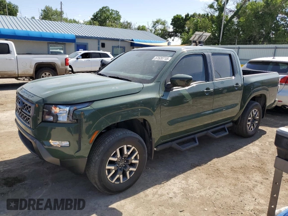 2022 Nissan Frontier SV z VIN 1N6ED1EJ9NN613176, wystawiony jako Copart lot #57520715 z przebiegiem 33 102 mil mil oraz Szkoda całkowita • Salvage title. Historia ofert i sprzedaży dostępna na DreamBid. Obrazek 1.