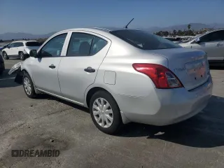 2012 Nissan Versa S with VIN 3N1CN7AP1CL939333, listed as a Copart auction lot 62337705 with 38,037 mi miles and Salvage title. Bid and sale history available at DreamBid. Image 2.