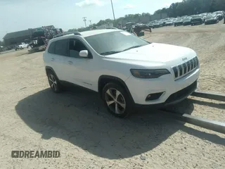 2020 Jeep Cherokee Limited with VIN 1C4PJMDX5LD607485, listed as a IAAI auction lot 41937176 with 1 mi miles. Bid and sale history available at carsss.com. Image 1.