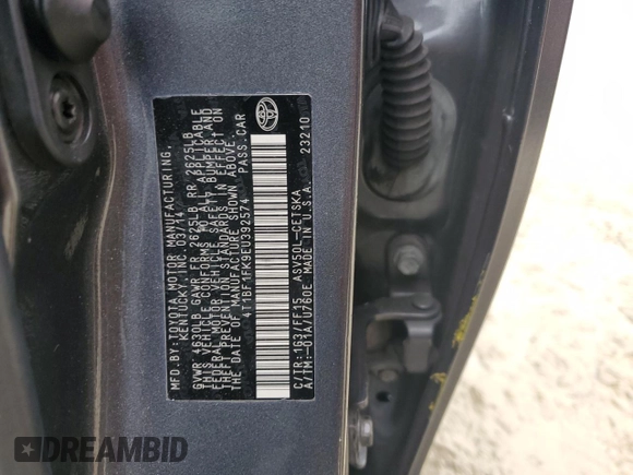 2014 Toyota Camry L with VIN 4T1BF1FK9EU392574, listed as a Copart auction lot 78016604 with 130,254 mi miles and Salvage Title. Bid and sale history available at carsss.com. Image 12.