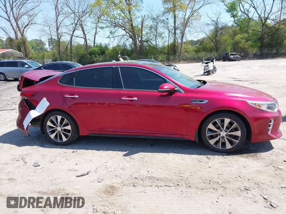2016 Kia Optima SX Turbo with VIN 5XXGW4L23GG100829, listed as a IAAI auction lot 42013791 with 102,518 mi miles and . Bid and sale history available at DreamBid. Image 13.