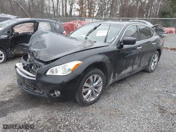 2012 Infiniti M37 with VIN JN1BY1AR6CM394043, listed as a IAAI auction lot 41139279 with 164,857 mi miles. Bid and sale history available at carsss.com. Image 2.