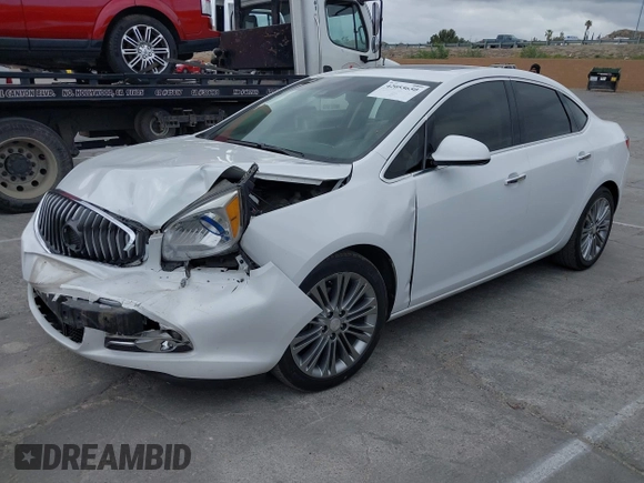 2015 Buick Verano Leather Group with VIN 1G4PS5SK6F4138613, listed as a IAAI auction lot 42055650 with 56,964 mi miles. Bid and sale history available at carsss.com. Image 2.
