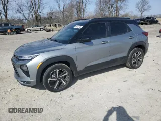 2023 Chevrolet TrailBlazer RS with VIN KL79MTSL7PB100578, listed as a Copart auction lot 49632745 with 12,508 mi miles and Salvage Title. Bid and sale history available at DreamBid. Image 1.