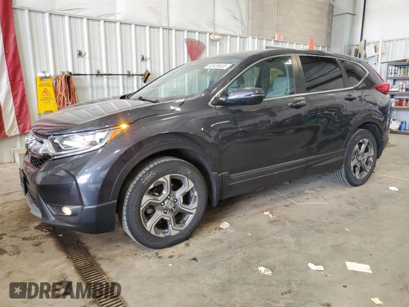 2019 Honda CR-V EX with VIN 5J6RW2H51KL034865, listed as a Copart auction lot 52435455 with 101,597 mi miles and Salvage Title. Bid and sale history available at DreamBid. Image 1.