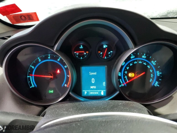 2011 Chevrolet Cruze LS with VIN 1G1PC5SH5B7111488, listed as a Copart auction lot 44543435 with 89,309 mi miles and Salvage Title. Bid and sale history available at carsss.com. Image 9.