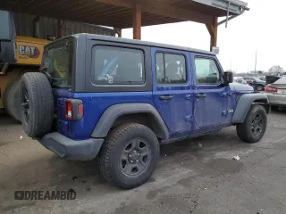 2018 Jeep Wrangler Unlimited Sport z VIN 1C4HJXDN3JW305148, wystawiony jako Copart lot #49808205 z przebiegiem 121 758 mil mil oraz Szkoda całkowita • Salvage title. Historia ofert i sprzedaży dostępna na DreamBid. Obrazek 3.
