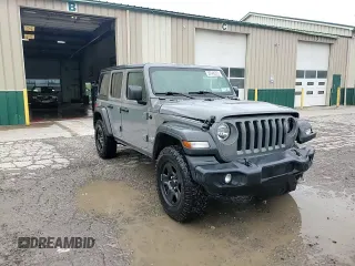 2018 Jeep Wrangler Unlimited Sport with VIN 1C4HJXDN7JW300342, listed as a Copart auction lot 58048065 with 52,791 mi miles and Salvage title. Bid and sale history available at DreamBid. Image 14.