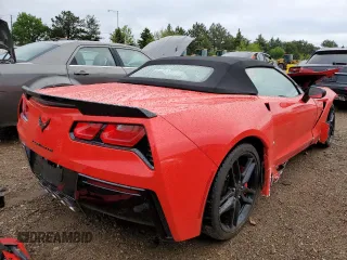 2017 Chevrolet Corvette Z51 2LT with VIN 1G1YK3D72H5121674, listed as a Copart auction lot 53059704 with 27,634 mi miles. Bid and sale history available at carsss.com. Image 3.