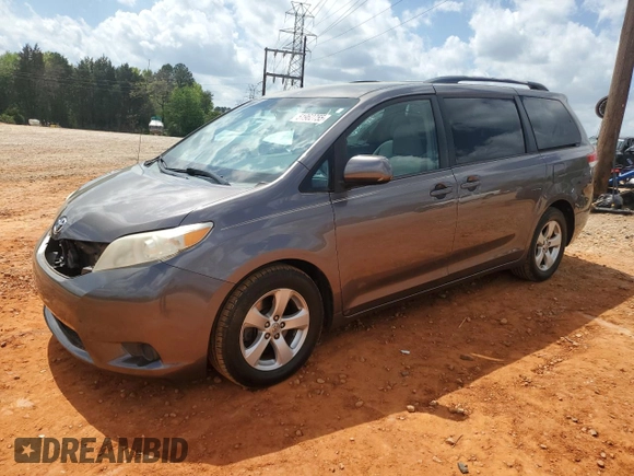 2013 Toyota Sienna LE AAS with VIN 5TDKK3DC6DS292667, listed as a Copart auction lot 51962755 with 223,639 mi miles and Salvage Title. Bid and sale history available at carsss.com. Image 1.
