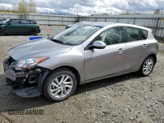 2012 Mazda Mazda3 i Touring with VIN JM1BL1L89C1527492, listed as a Copart auction lot 51571095 with 13,435 mi miles and Salvage Title. Bid and sale history available at carsss.com. Image 1.