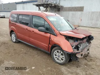 2022 Ford Transit Connect XLT with VIN NM0GE9F25N1509870, listed as a Copart auction lot 50624425 with 14,851 mi miles and Clean title. Bid and sale history available at DreamBid. Image 4.