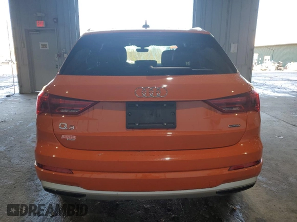 2021 Audi Q3 Premium with VIN WA1AUCF38M1134874, listed as a Copart auction lot 84907564 with 49,873 mi miles and Salvage Title. Bid and sale history available at DreamBid. Image 6.