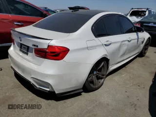 2016 BMW M3 with VIN WBS8M9C54G5E68485, listed as a Copart auction lot 61031043 with 77,625 mi miles. Bid and sale history available at carsss.com. Image 3.