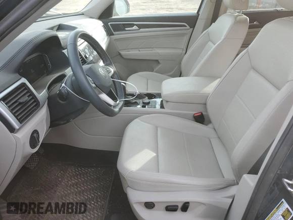 2023 Volkswagen Atlas SE with VIN 1V2HR2CA8PC545024, listed as a Copart auction lot 43775075 with 35,643 mi miles and Salvage title. Bid and sale history available at DreamBid. Image 7.