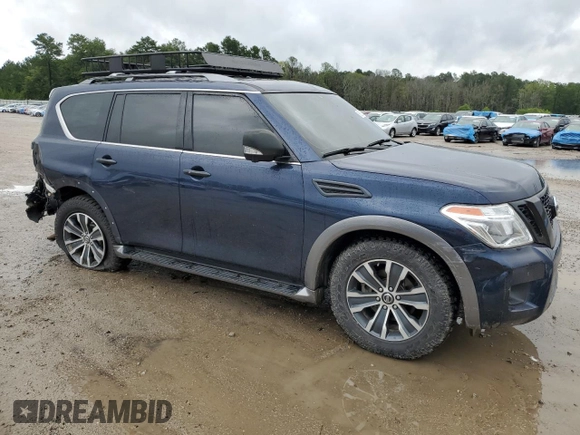 2020 Nissan Armada SL with VIN JN8AY2ND0LX017322, listed as a Copart auction lot 65927154 with 96,795 mi miles and Salvage Title. Bid and sale history available at carsss.com. Image 4.