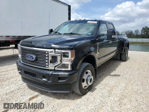 2022 Ford F-350 XL with VIN 1FT8W3DT3NEF75727, listed as a Copart auction lot 47227425 with 9,156 mi miles and Salvage title. Bid and sale history available at DreamBid. Image 1.