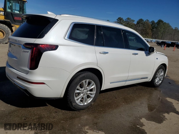 2021 Cadillac XT6 Luxury with VIN 1GYKPAR46MZ172366, listed as a Copart auction lot 42741985 with 33,800 mi miles and Salvage title. Bid and sale history available at DreamBid. Image 3.